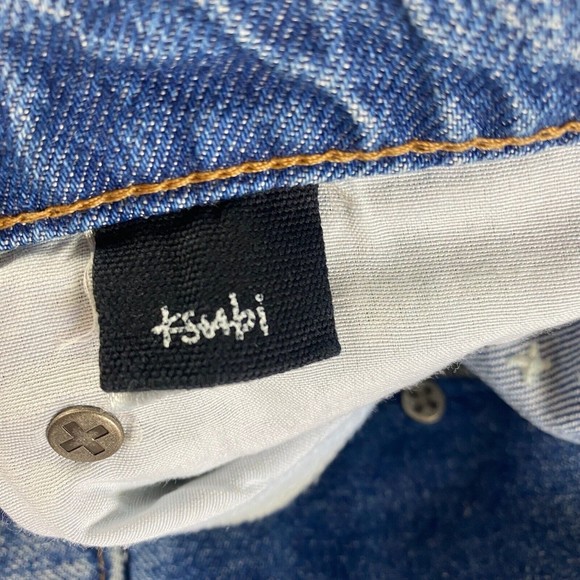 KSUBI Men's Bullet Crop Blazed Jeans Blue Size 33 NWT - Picture 6 of 12